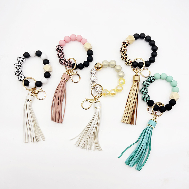 Silicone Tassel Bead Bag Accessory Pendant
