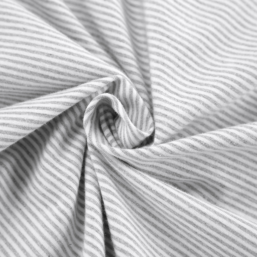 Knitted Striped Pajamas Short-sleeved Shorts Suit