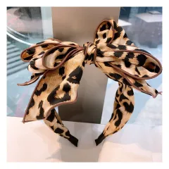 Leopard Print Headband Multilayer Bow Fairy - F762Great Leopard Print - View 1