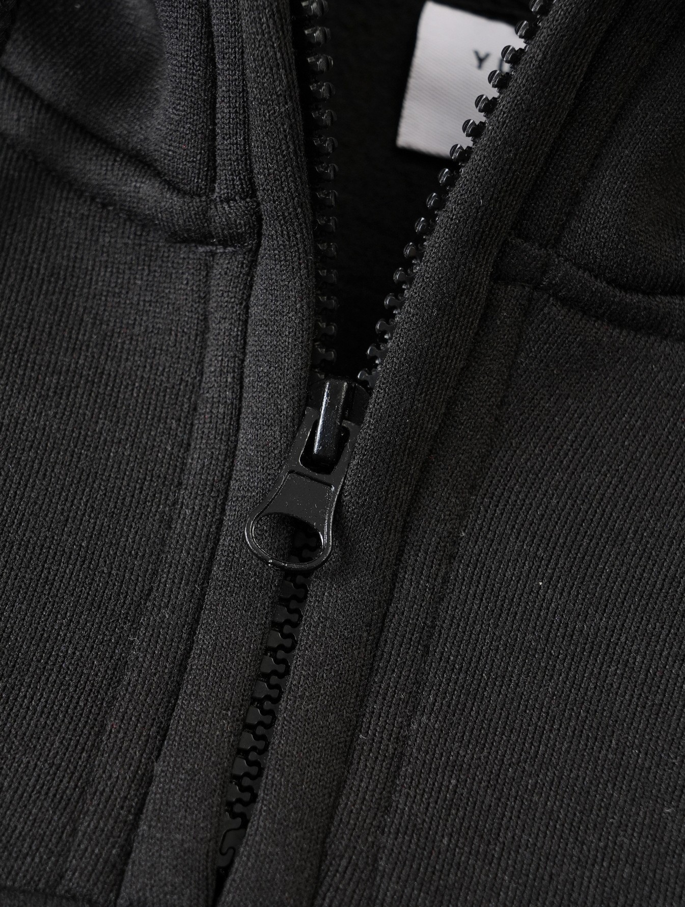 Men's Utility-Pocket Quarter-Zip Hoodie - neckline zip and fabric texture
