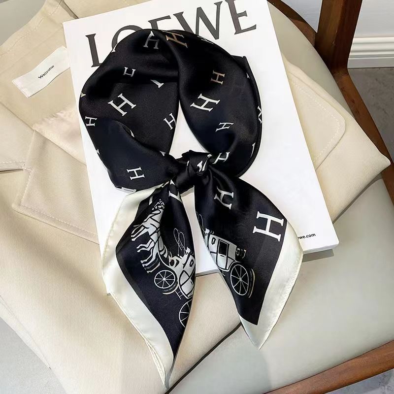 Women's High-end Thin Square Scarf - Image 38