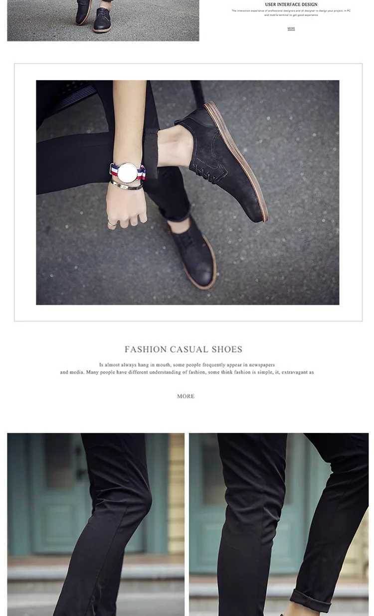 Title 8, Spring fashion casual British leather shoes