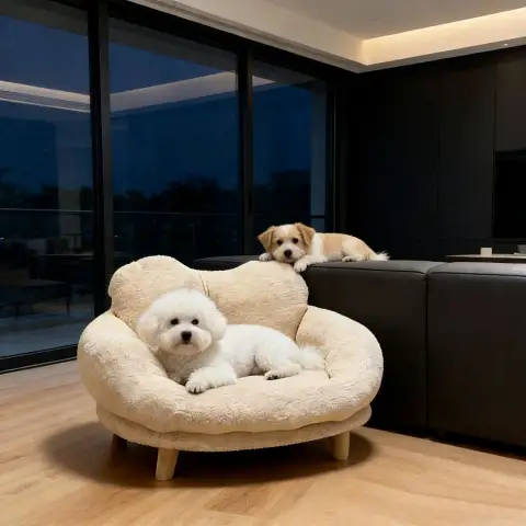 Elevated Moisture-Proof Pet Sofa Bed for Small Medium Dogs