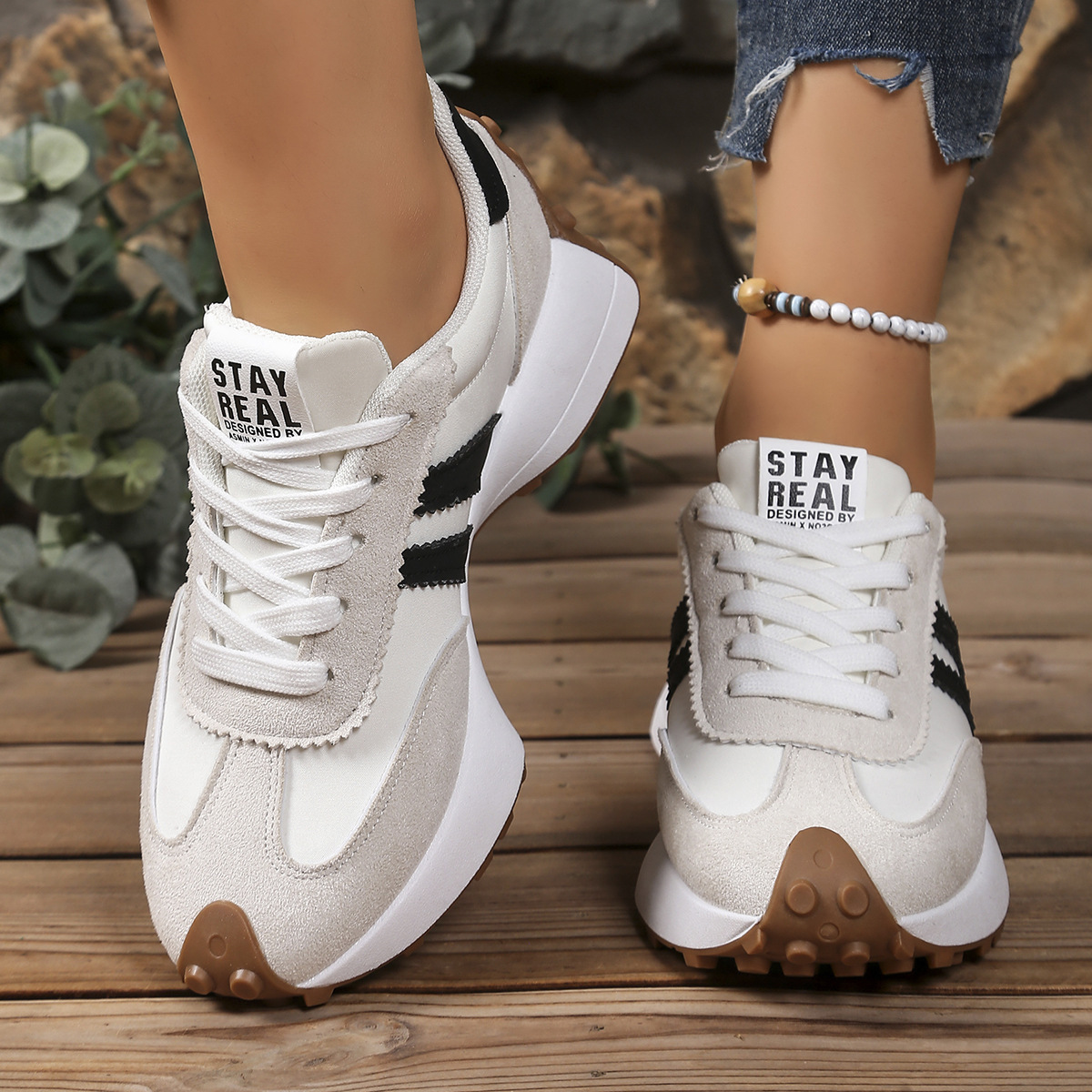 Influencer-style Chunky-soled Casual Sports Shoes For Students Koalakits36