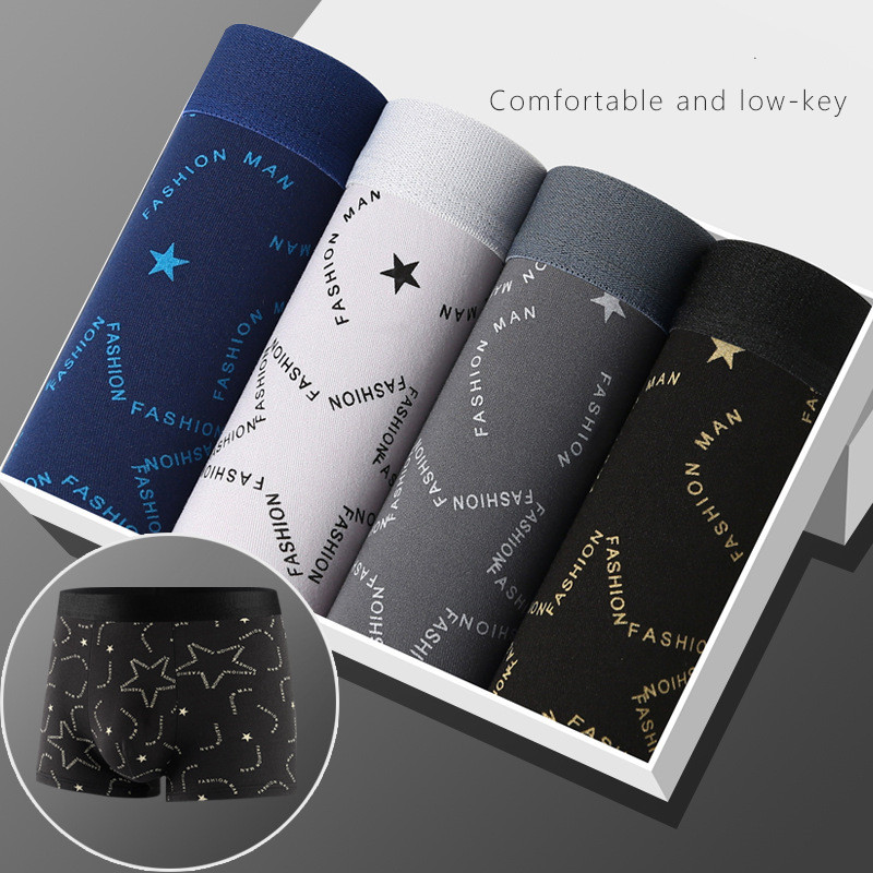 Men's Underwear Men's Boxers Youth Mid-rise Boxers Boys Plus Size Shorts Underpants - Image 3