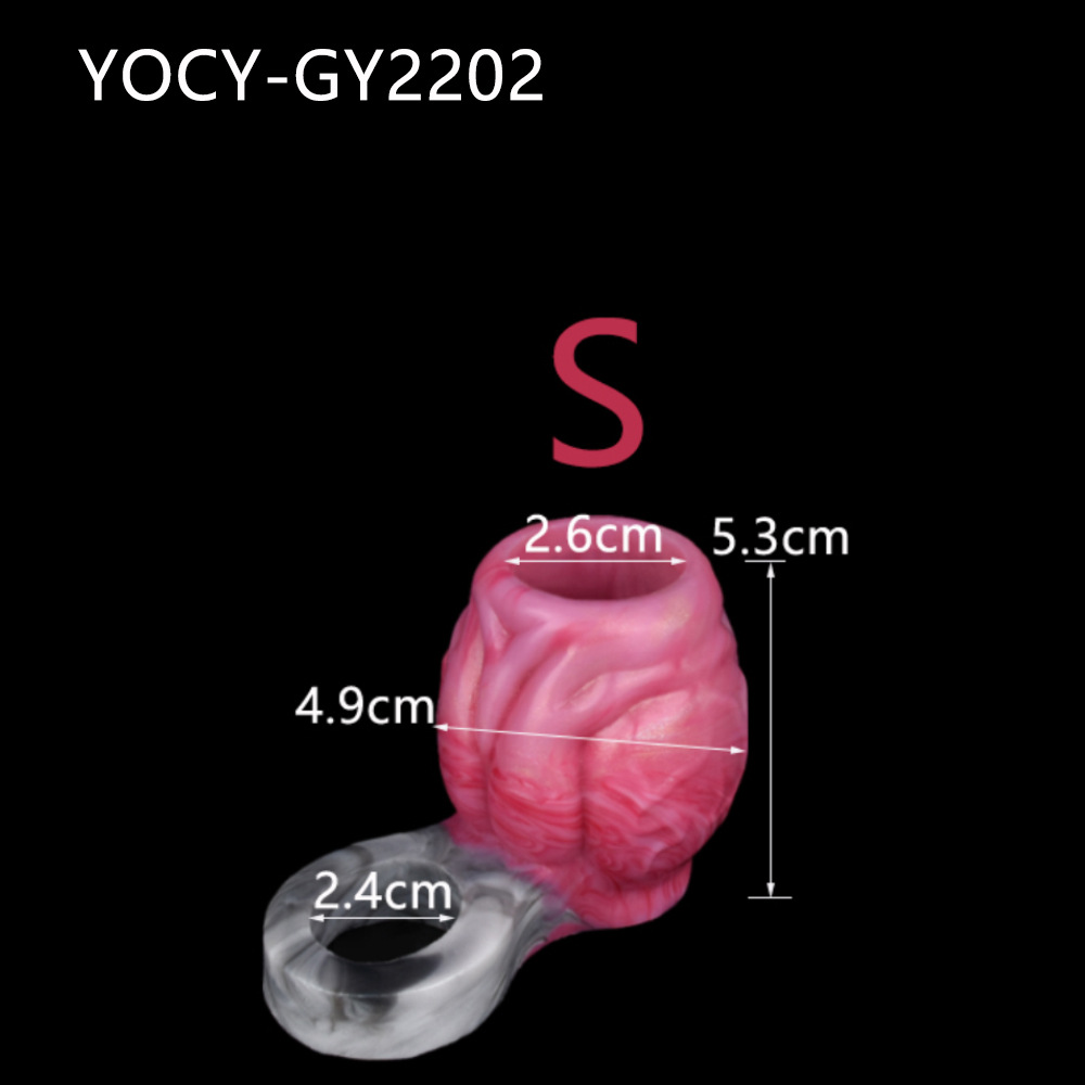 Anti-off Silicone Dildos Ring Soft Men's Dog Knot Set Sex Toys Sex Toys 6