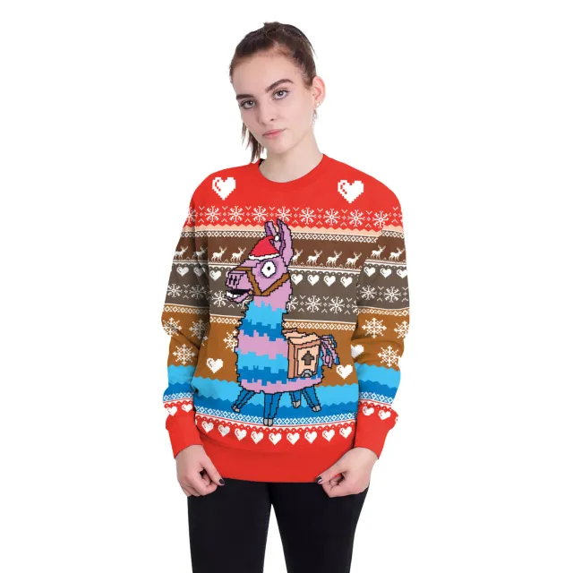 Women's Christmas 3D Digital Printed Pullover Sweatshirt Swys046 M - Shop at LoveMi