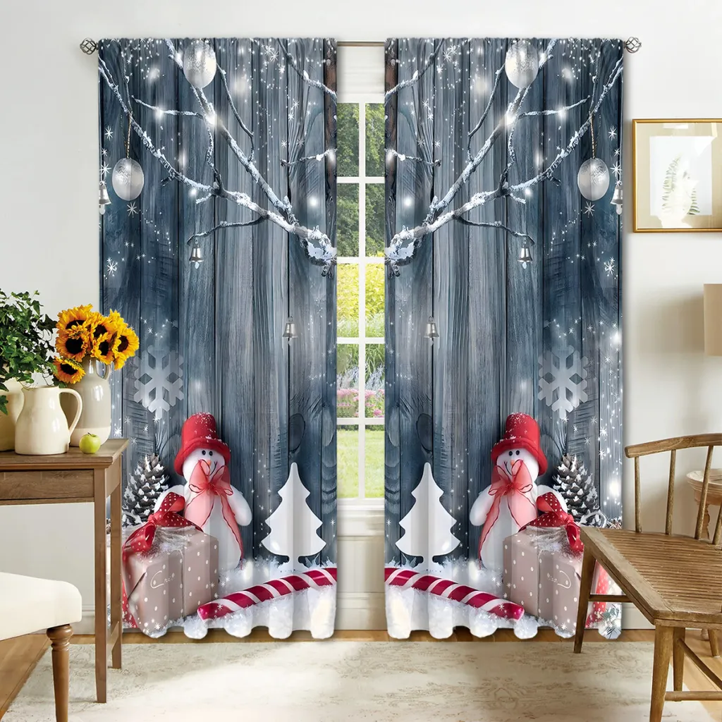 Digital Printed Christmas Curtains - Christmas Series 13