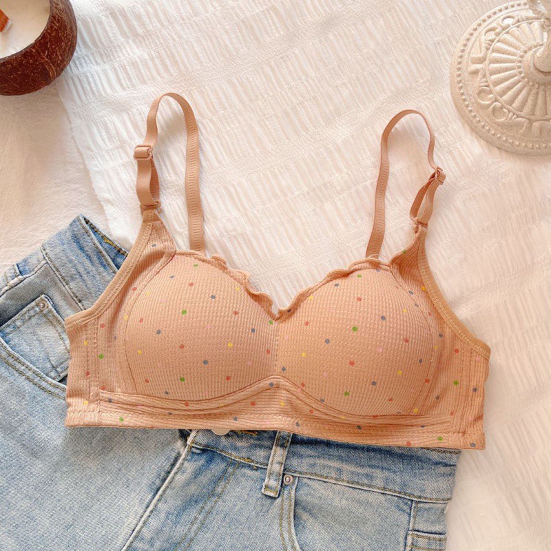 Womens Casual Seamless Anti-Sag Bra And Panty Set