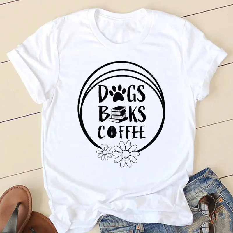 Horse Head Riding Simple Pattern Round Neck Printed White T-shirt - 1013Style