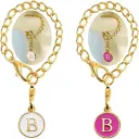 Cup Round Chain With Letters B