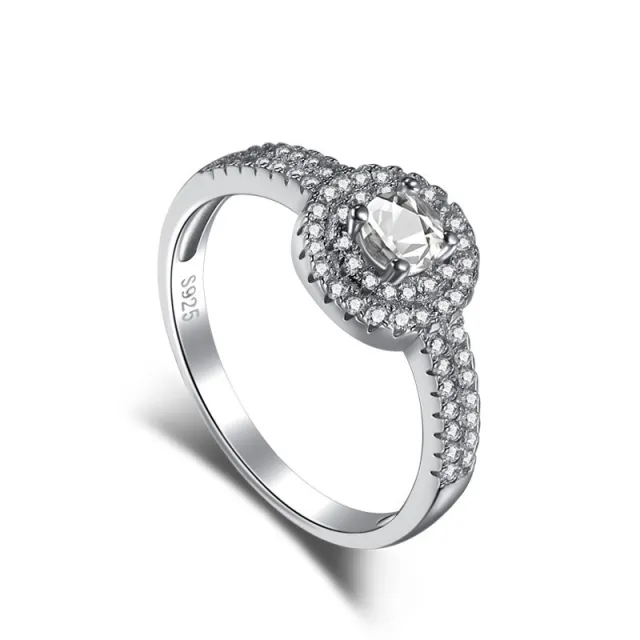Women's Gang Drill Zircon Light Luxury Ring Ne120242 - Shop at LoveMi
