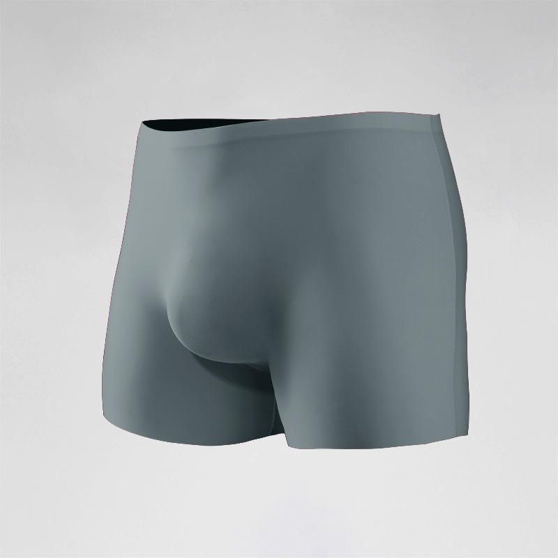 Men's Ice Silk Boxers Seamless Thin Summer