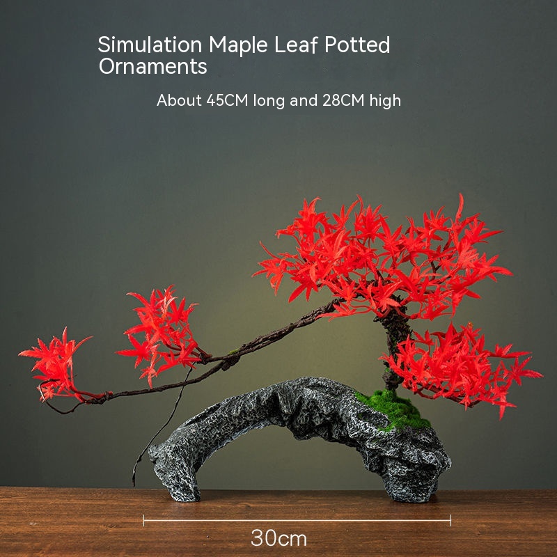 Simulation Maple Leaf Pot