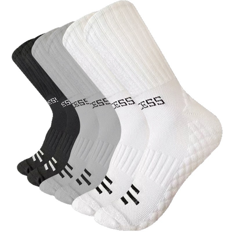 Sports Socks With A Towel-like Sole For Superior Sweat Absorption And Breathability