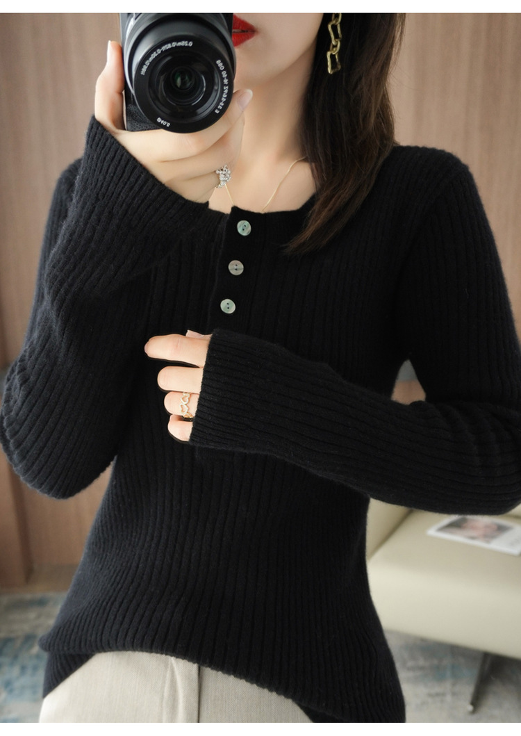 Title 24, New Cashmere Sweater Womens Round Neck Long Sl...