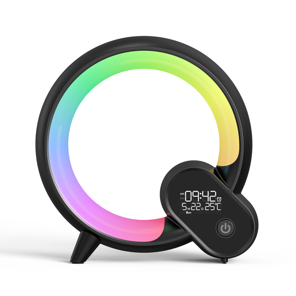 Reloj despertador Q Light Sunrise con Bluetooth y atmósfera colorida - Imagen 6 de 7