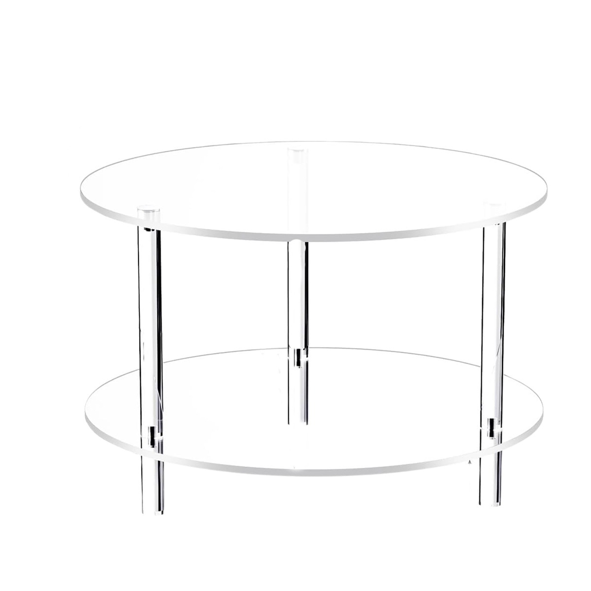 Acrylic Coffee Compact Living Room Side Table For Home Use Minimalist Portable Storage Shelf