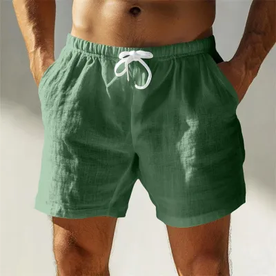 Pure Cotton Casual Solid Color Breathable Outdoor Short Shorts
