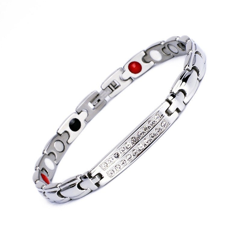 Cross CNC Diamond Magnet Bracelet Radiation Protection