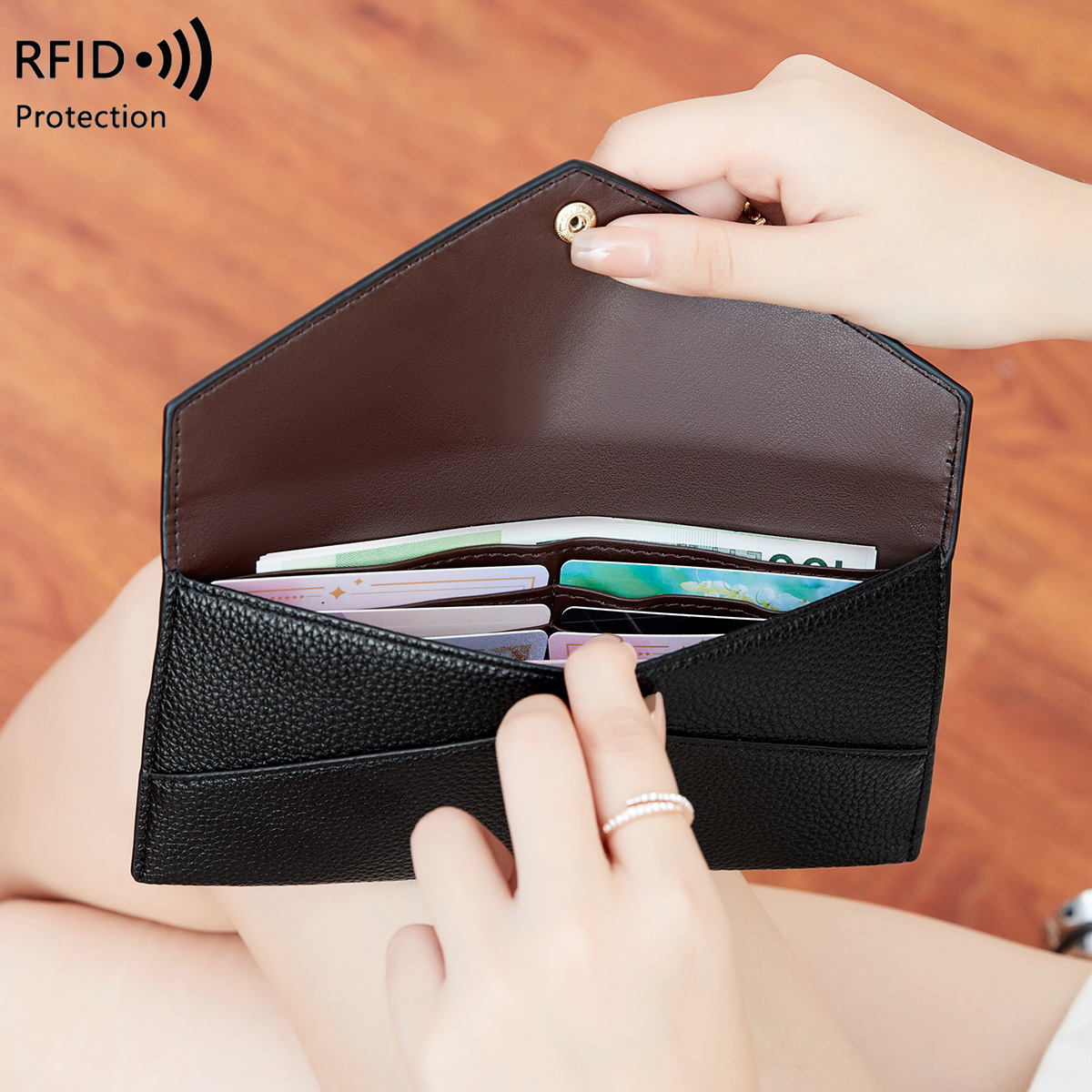 New RFID Anti-Theft Womens Wallet - Bags & Accessories