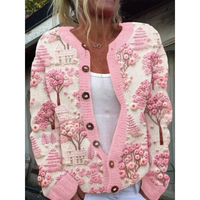 New Christmas 3D Digital Printing Women Cardigan Coat Outerwear Female Jlkswtsx395 S - Shop at LoveMi