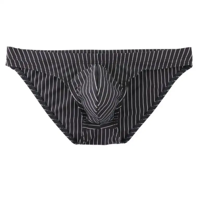 Men's Striped Low Waist Briefs Underwear