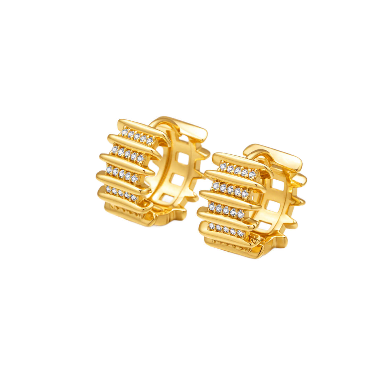 New Stylish Micro-pave Zircon Earrings