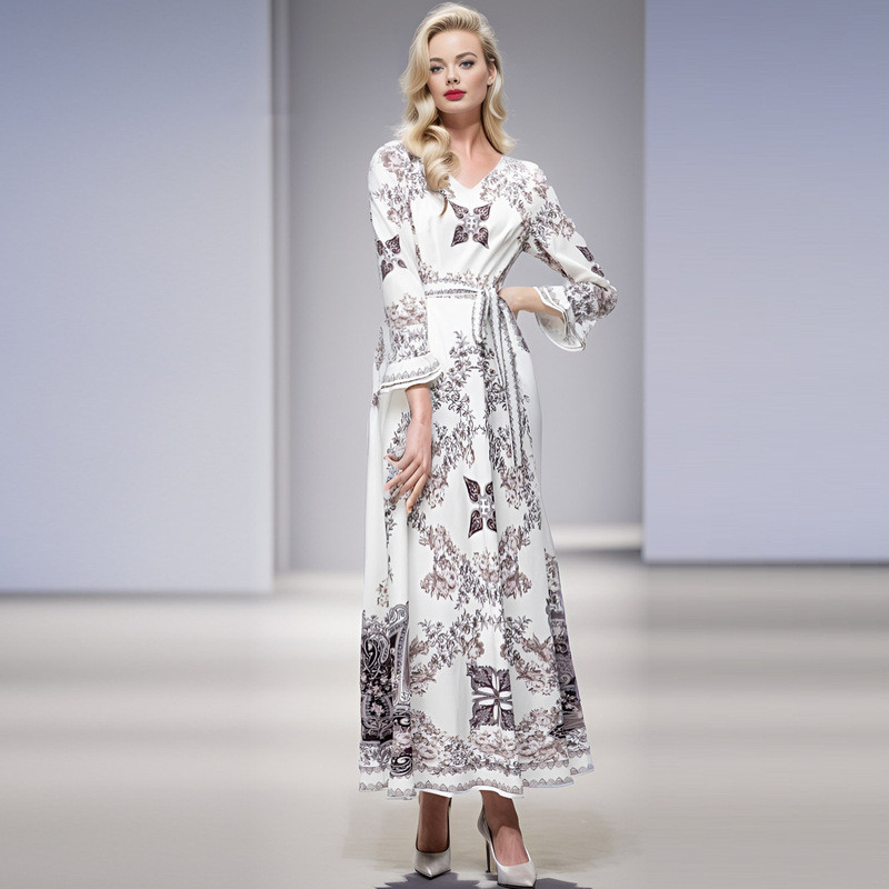 Print A-Line Dress, picture 5 of 8
