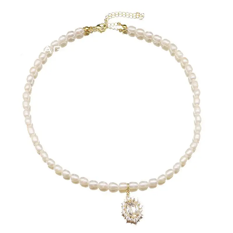 Natural Freshwater Pearl Necklace For Women All-match Niche Design