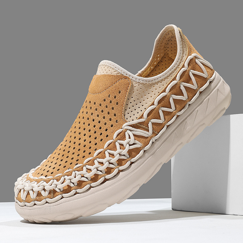 Hollowed-out Breathable Casual Hand-woven Mesh Shoes