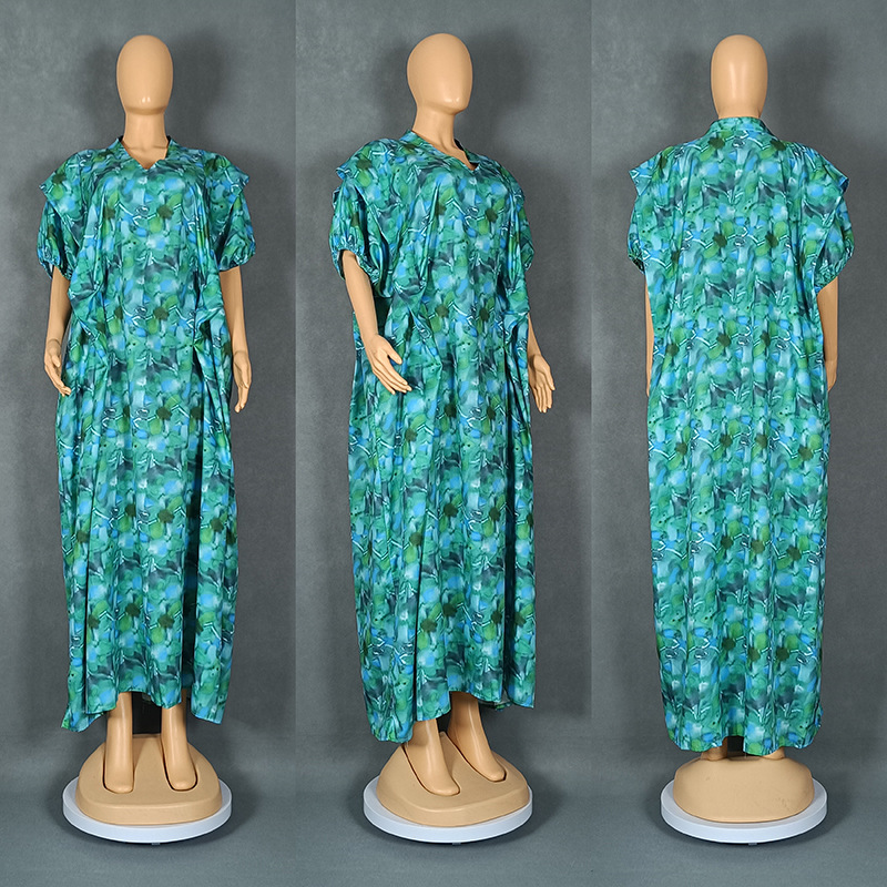 African Style Printing Plus Size Dress