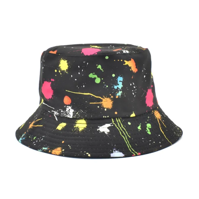 Printed Bucket Hat Women's Outdoor Sunshade Double sided Hat Style8 - Shop at LoveMi