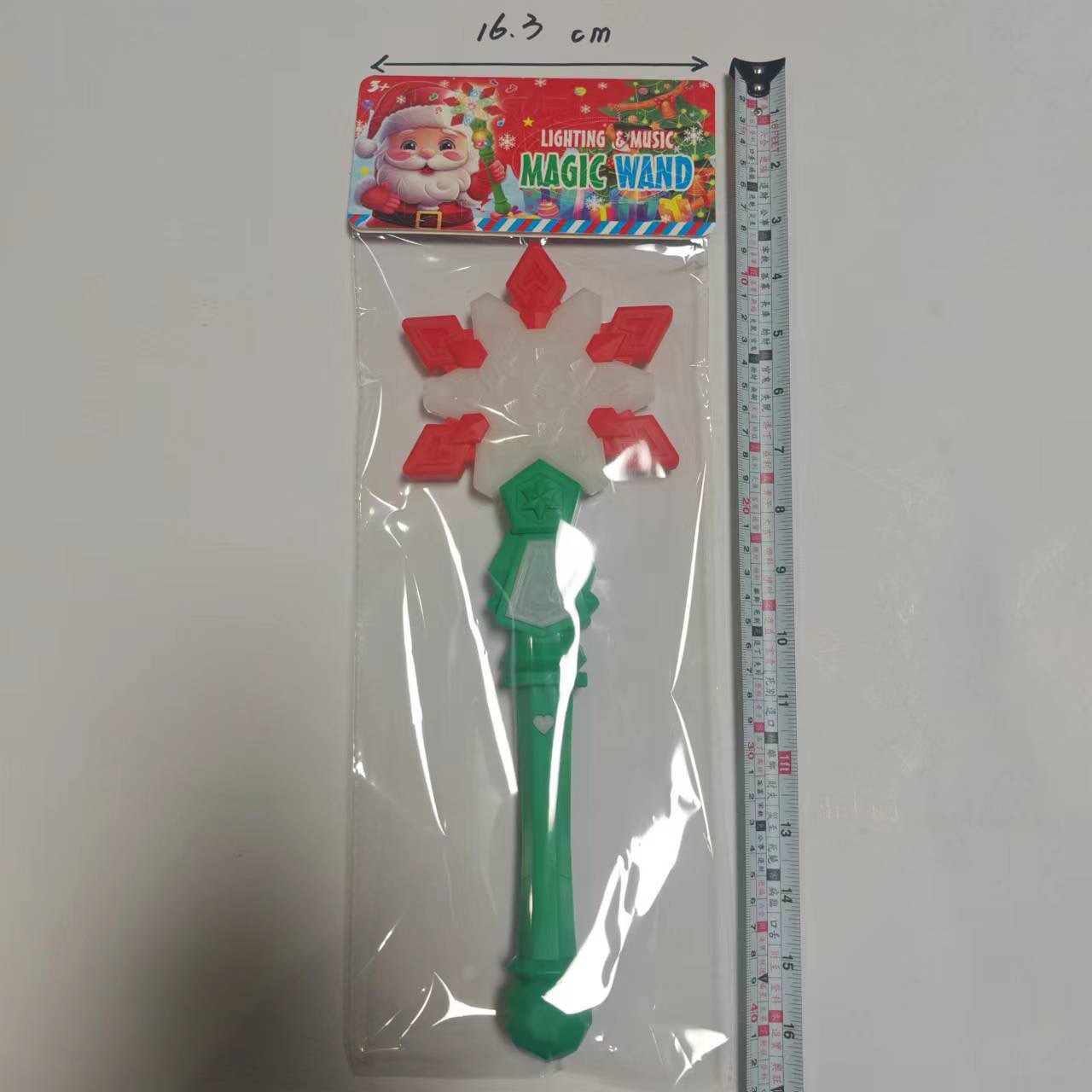 Title 5, Christmas Luminous Music Snowflake Stick Childr...