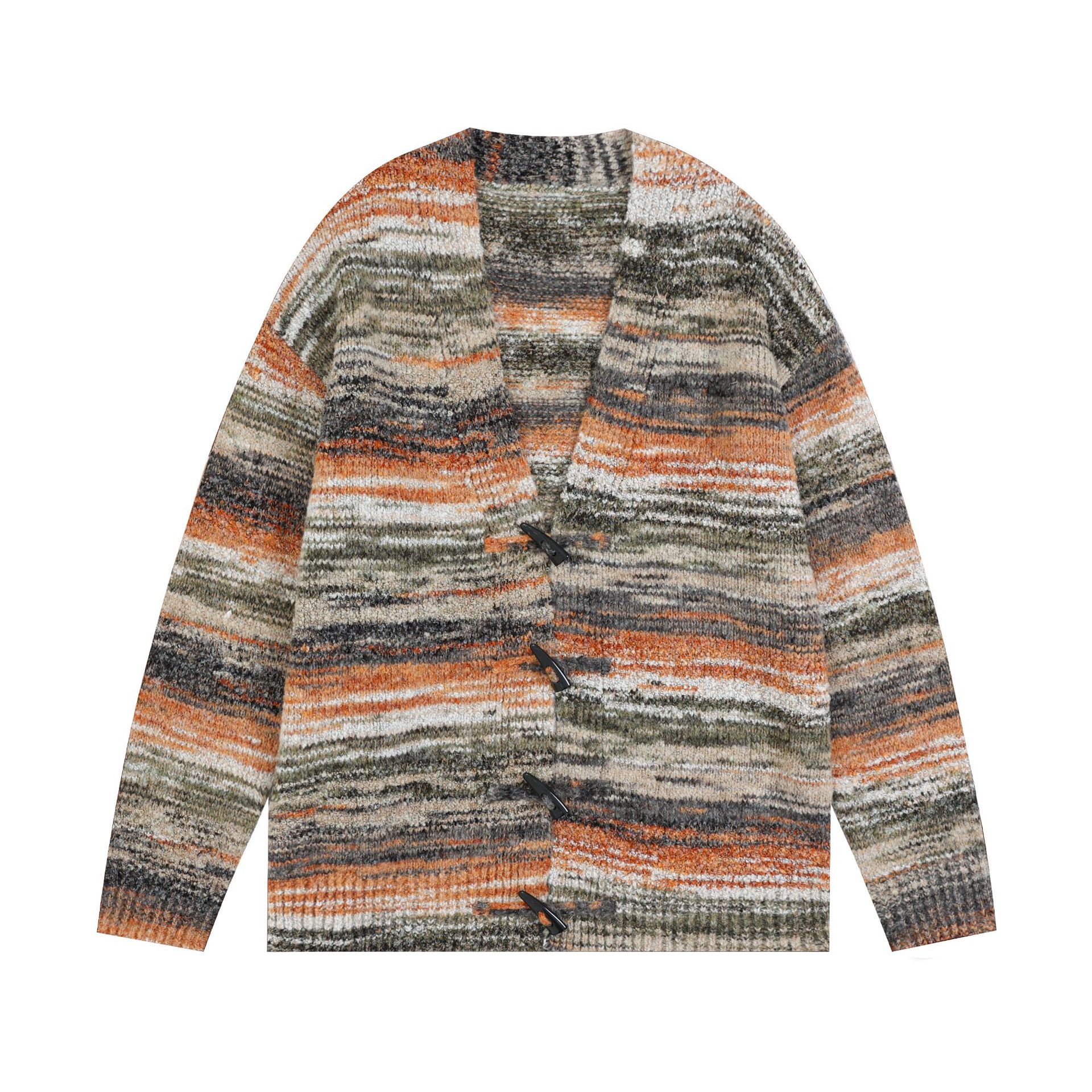 Vintage Cardigan Knitted Sweater Coat Green - Shop at LoveMi