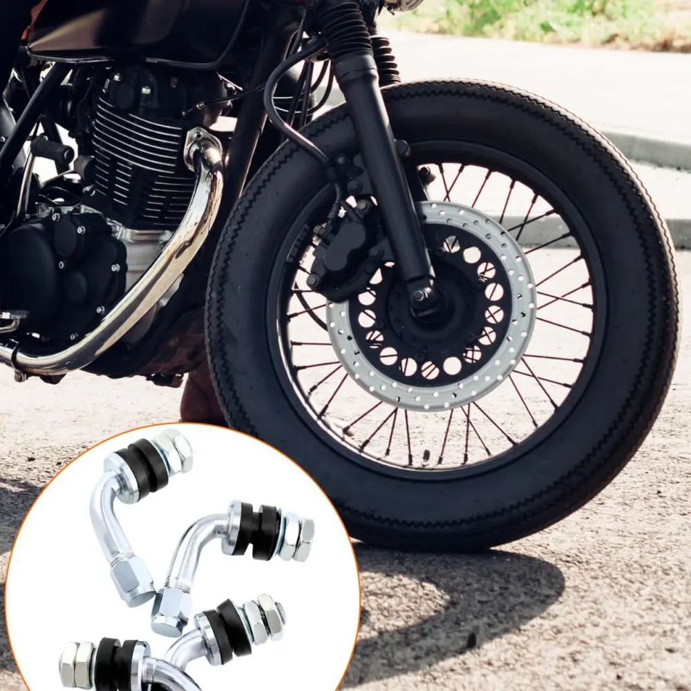 Vacuum Tire Conversion for Motorcycles Using Car Valve Stems