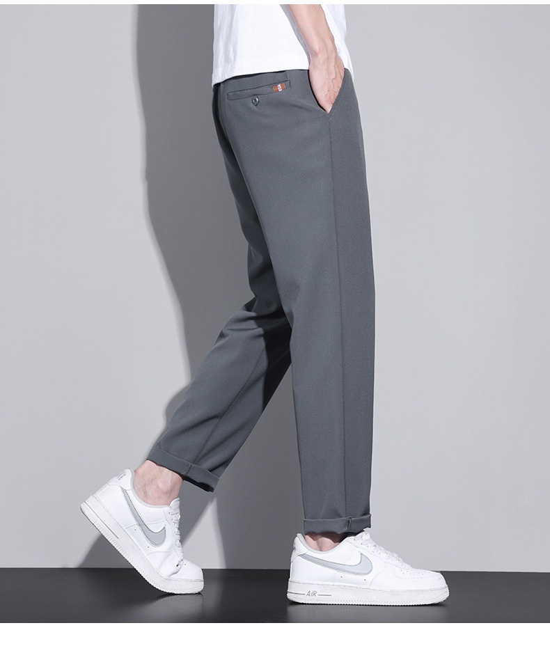 Men's Straight Loose Wide-leg Pants Casual Trousers