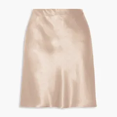 New European And American-style Elastic High-waist Solid-color Skirt For Women - Champagne-Xl - View 1