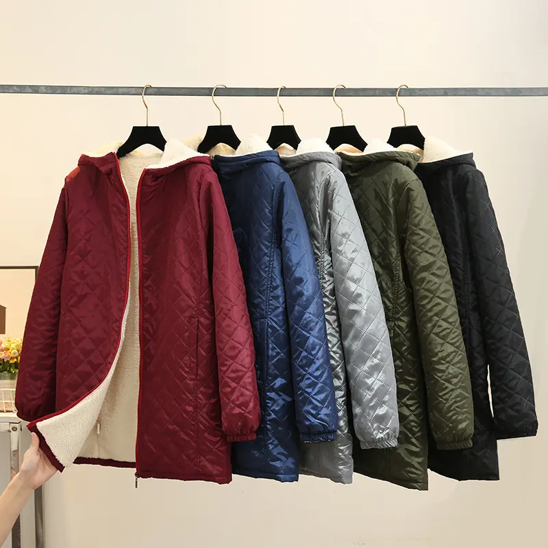 Winter Korean Style Thin Hood Long Sleeve Cotton Clothes