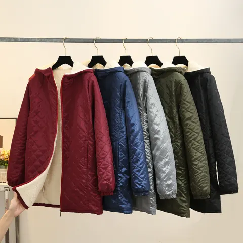 Winter Korean Style Thin Hood Long Sleeve Cotton Clothes