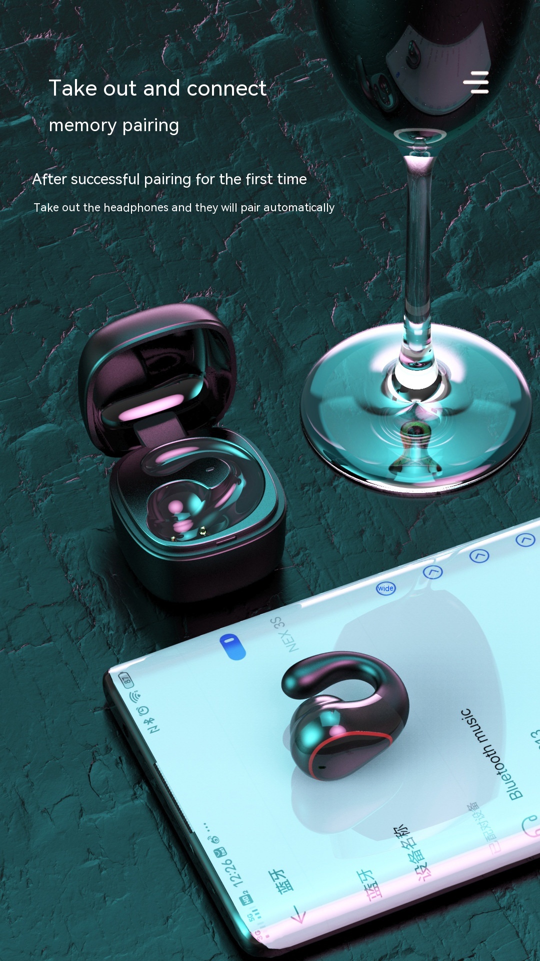 Mini Bluetooth Invisible In-ear Wireless Sports Headset - Image 9