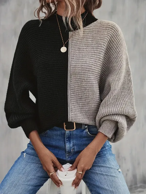 Autumn And Winter Knitted Sweater Women Khaki - Shop at LoveMi