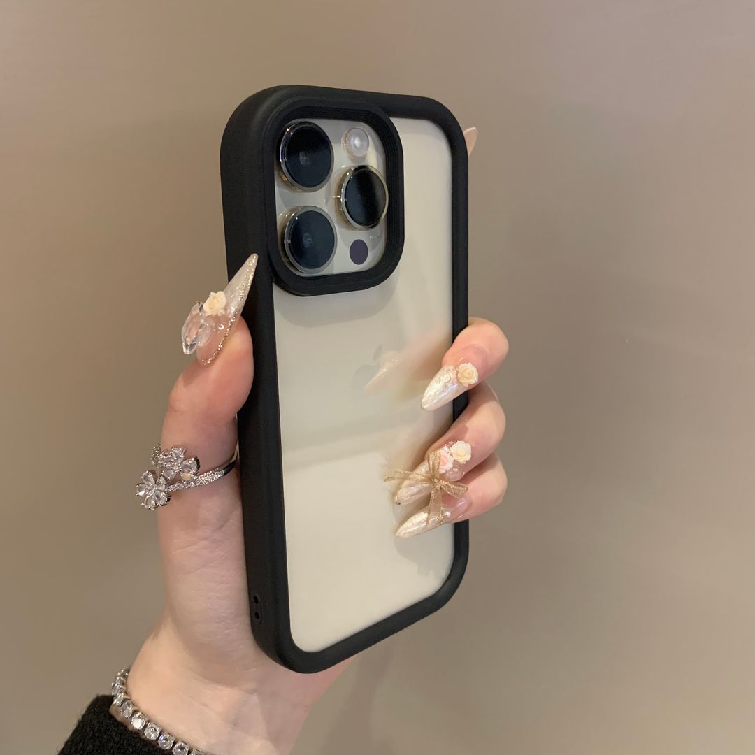 Advanced Solid Color Transparent Drop-resistant Phone Case - Image 2