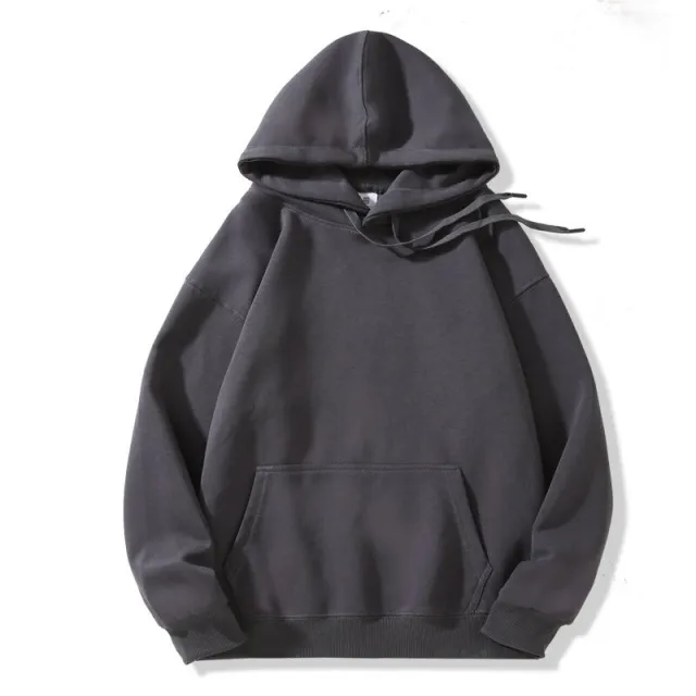 Loose Fashion Hooded Couple Coat Dark Gray - Shop at LoveMi
