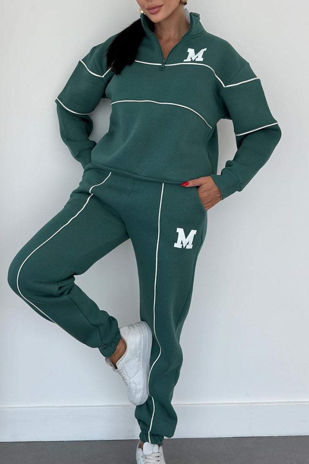 Womens 2 Piece Outfits Lounge Hoodless Pullover Sweatshirt Sweatsuit Sets Sweats - Picture 13 of 16