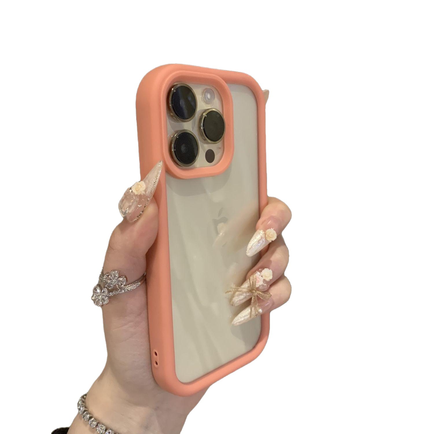 Advanced Solid Color Transparent Drop-resistant Phone Case - Image 10