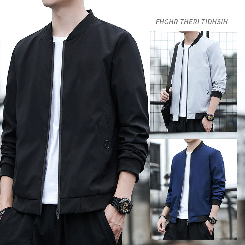 New Mens Casual Long Sleeve Jacket For Spring And Autumn