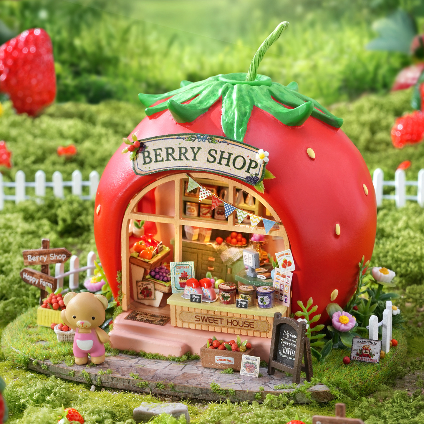 Handmade 3D Puzzle DIY Miniature Scene Fruit Model Educational Toy