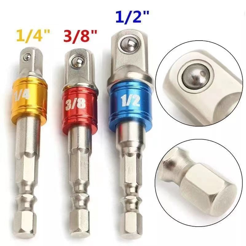 Color Connecting Rod Three-piece Sleeve Electric Hand Drill Connecting Rod Steel Column