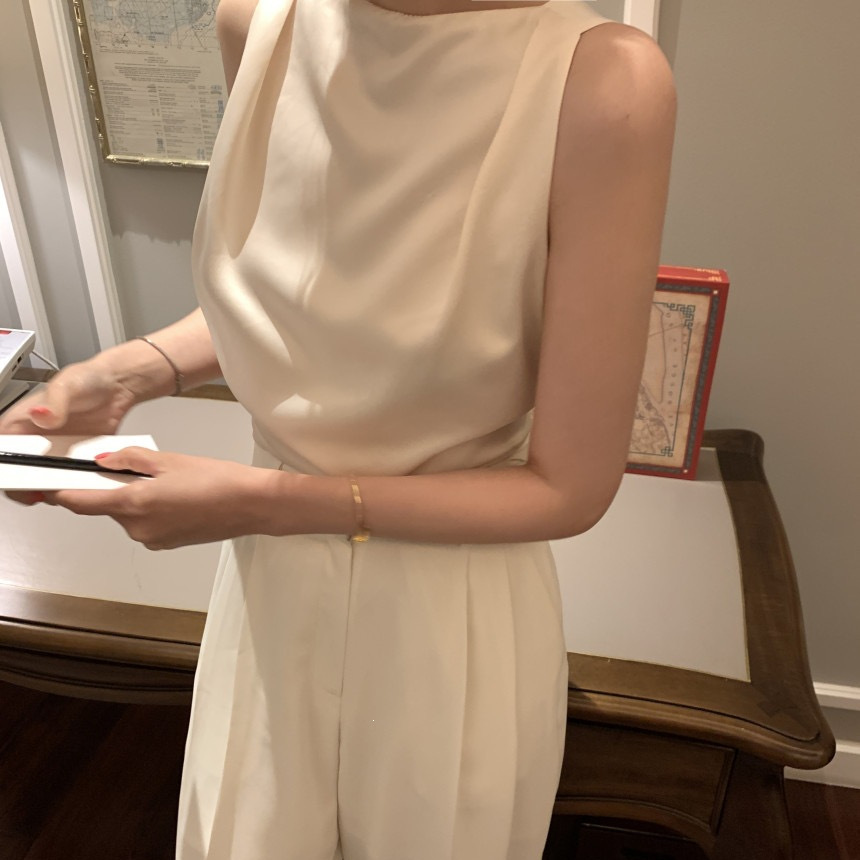 Cinched-waist Short Slip Dress With A Bow Tie At The Back